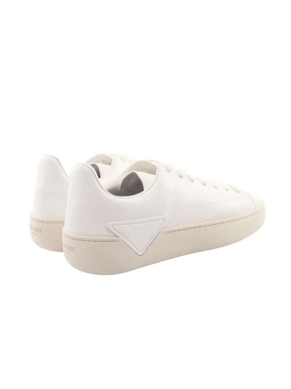 Prada Sneakers Triangle Logo Leather